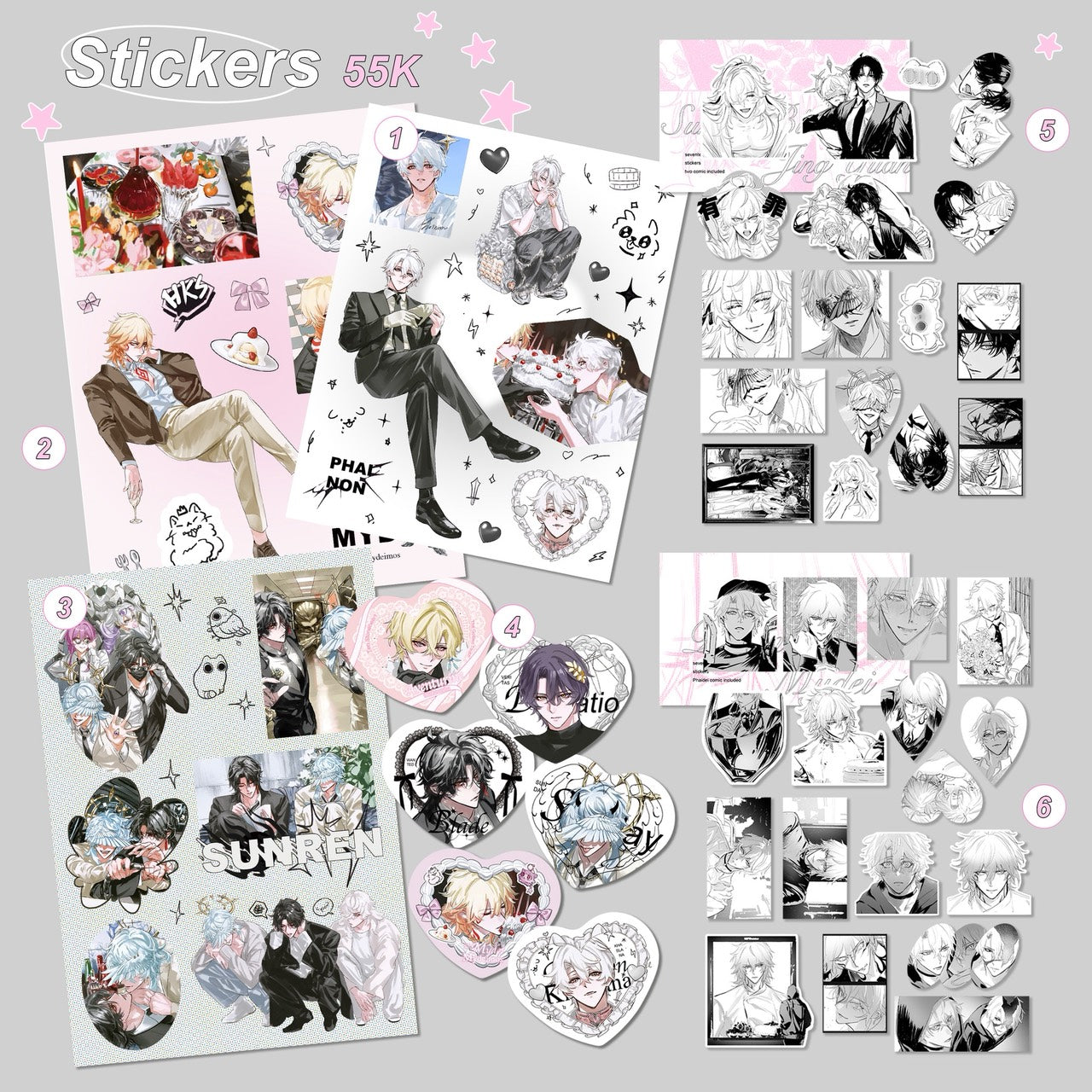 ASSORTED KISSCUT STICKER