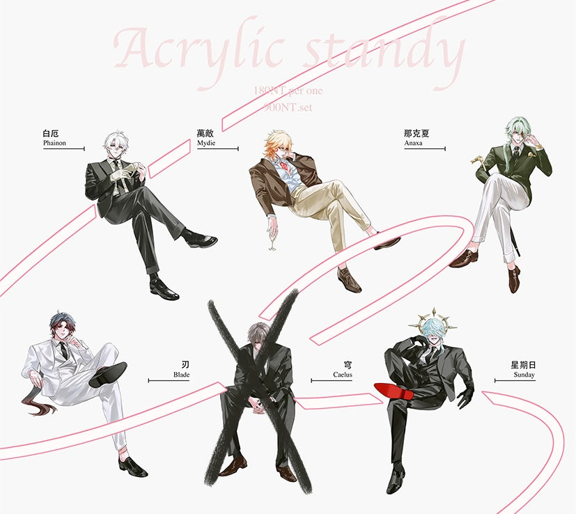 ASSORTED ACRYLIC STANDEE
